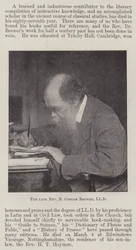 De overleden dominee E Cobham Brewer, LLD