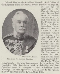 De wijlen Sir Casimir Gzowski