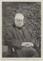 De overleden Sir George Biddell Airy, KCB, voormalig Astronoom-Royaal