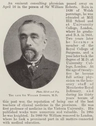 De overleden Sir William Roberts, MD