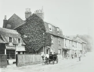 Tottenham Lane, Hornsey: voorgevels, ca. 1890