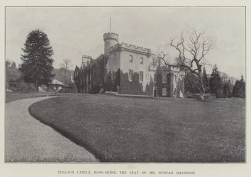 Tulloch Castle, Ross-Shire, de zetel van Mr Duncan Davidson