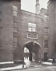 Uitzicht op Lincolns Inn Gateway, Londen, 1876