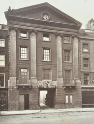 Uitzicht op Middle Temple Gate House, Londen, 1885