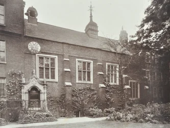 Uitzicht op Staple Inn, Londen, 1885