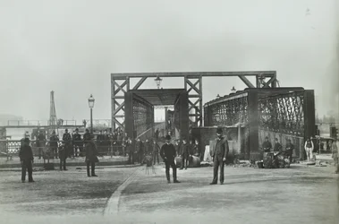 Uitzicht op Woolwich Ferry, 1889
