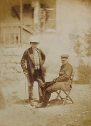 Burggraaf Gough en Generaal Sir W. Codrington bij HQ Sebastopol