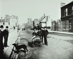 Wandsworth High Street: kijkend naar het westen, 1890