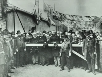 Westferry Road: tolvrij maken van de weg, 1885