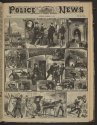 "A CHELSEA GHOST.", Illustrated Police News, 21 oktober 1882 (krantenpapier)