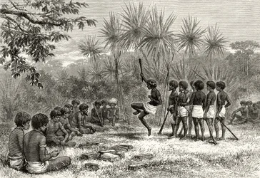 Een Corroboree, c.1880, uit 