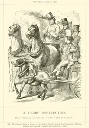 Een Derby Obstructie (gravure)