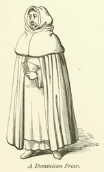 Een Dominicaanse broeder (gravure)
