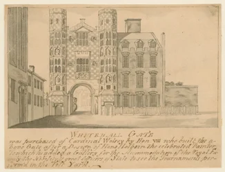 Een Poort behorend tot het Oude Paleis van Whitehall