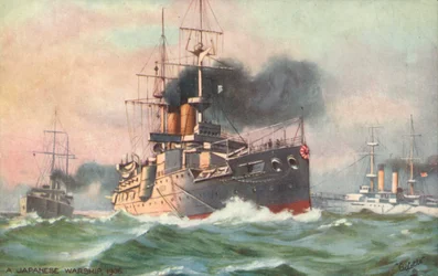 Een Japans oorlogsschip