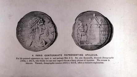 Een Parijse Contorniate die Apuleius Voorstelt