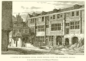 Een Deel van Winchester House, dat tot de negentiende eeuw overleefde