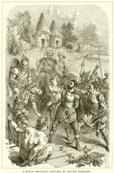 Een Romeinse Centurion gevangen door Britse Krijgers
