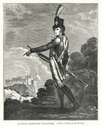Een Koninklijke Edinburgh Vrijwilliger (gravure)