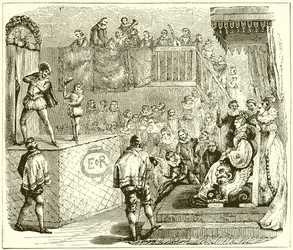 Een toneelstuk in de zestiende eeuw