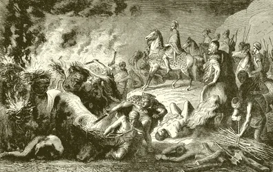 Een list van Hannibal.--Een schijnbare nachtelijke mars