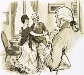 Een vriend die langskwam vond Mozart dansend om warm te blijven
