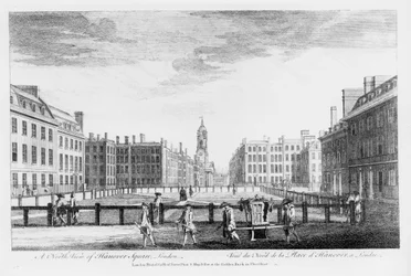 Een Noordelijk Uitzicht op Hanover Square, Londen