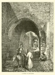 Een straat in Jeruzalem