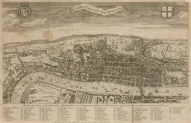 Een uitzicht op Londen rond het jaar 1560