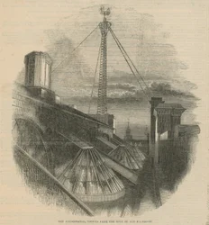 Een bezoek aan Lloyds - de verzekering van schepen: De Anemometer, gezien vanaf het dak van de Beurs