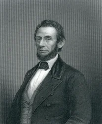 Abraham Lincoln, gegraveerd door H. C. Balding, 19e eeuw