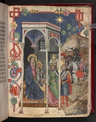 Add. 17466, f.40r Aanbidding der Wijzen