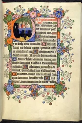Vigils of the Dead (Office of the Dead), met Gotische quadrata, uit de Bedford Hours en Psalter