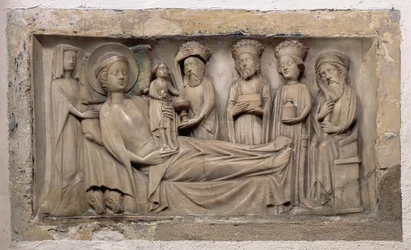 Aanbidding van de Wijzen, ca.1350 (albast)