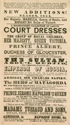 Advertentie voor Madame Tussauds