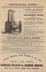 Advertentie voor Phantasmagoria Lantaarns