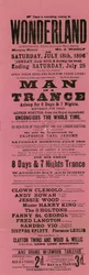 Advertentie voor Wonderland, Whitechapel Road, Londen