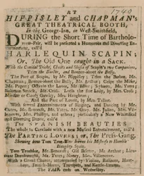 Advertentie voor Bartholomew Fair