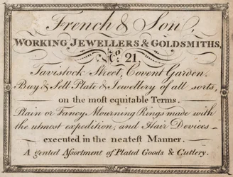 Advertentie voor French & Son