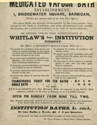 Advertentie voor Medicated Vapour Bath