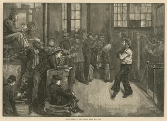 Na het diner in het Sailors Home, East End, Londen