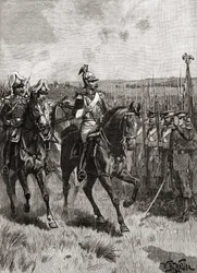 Alexander II van Rusland inspecteert zijn leger in Sebastopol tijdens de Krimoorlog