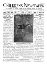 Verbazingwekkend Schepsel Komt naar Europa, voorpagina van 