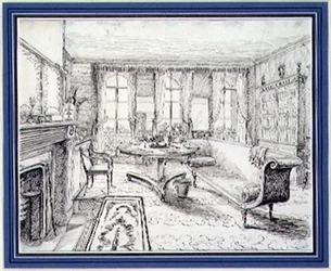 Een Engels Regency landhuis interieur