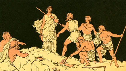 Antigone en het lichaam van Polynices