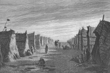 Arabisch dorp bij Port Said