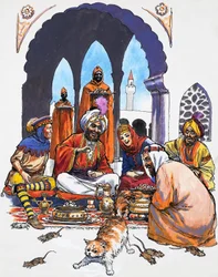 Arabieren met kat