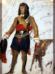 Harnas (c.1615) in het Louvre Museum, Parijs, c.1850