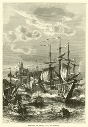 Aankomst van Hendrik VIII in Frankrijk