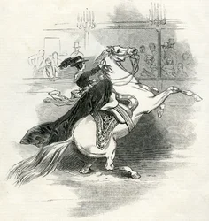 Astleys Amphitheater, Londen, scène in het circus